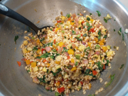 Mediterranean Roasted Vegetables and Barley