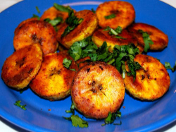Spicy Baked Plantains