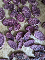 Savory Baked Japanese Purple Sweet Potatoes image
